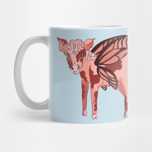 Butterfly strawberry cow Mug